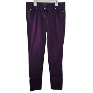 J. Mclaughlin Purple Straight Leg Denim Jeans Size 6